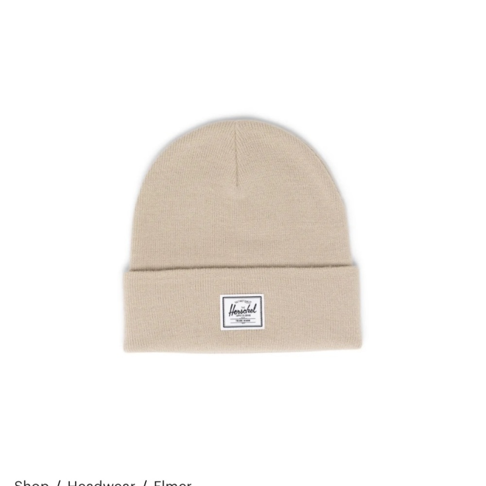 Beige Herschel beanie